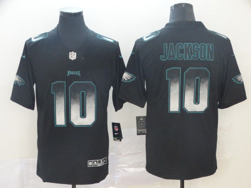 Men Philadelphia Eagles #10 Jackson Nike Black Smoke Fashion Limited NFL Jerseys->philadelphia eagles->NFL Jersey
